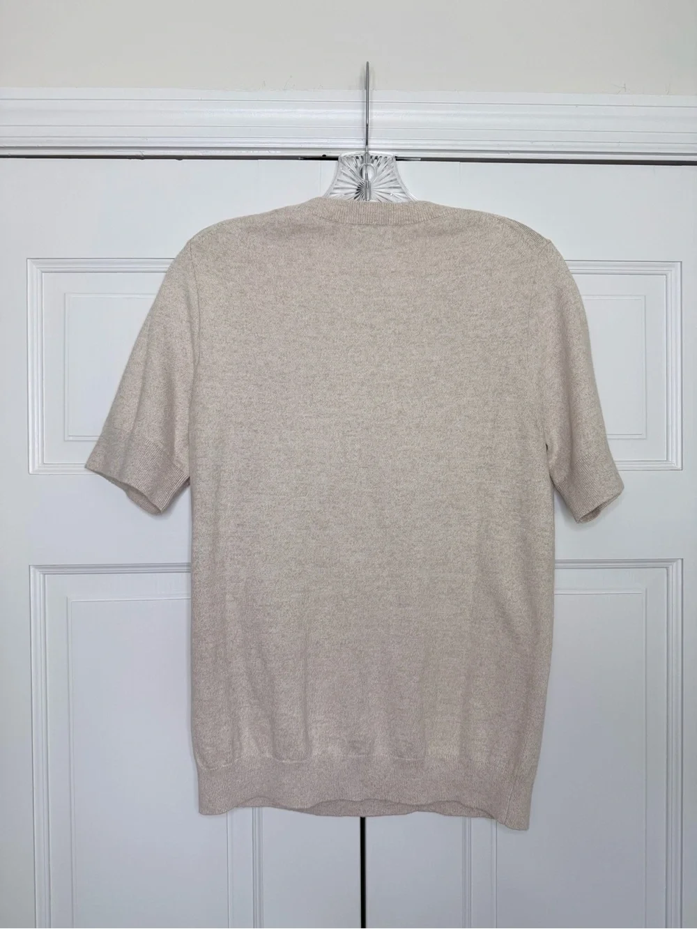 J. Crew Short Sleeve Crewneck Tee sweater in Light Taupe